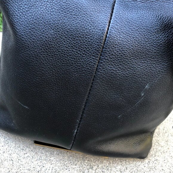 ELLIOTT LUCA Crossbody Purse Women's Black Leather Zipper Travel Shoulder Bag - Picture 7 of 11